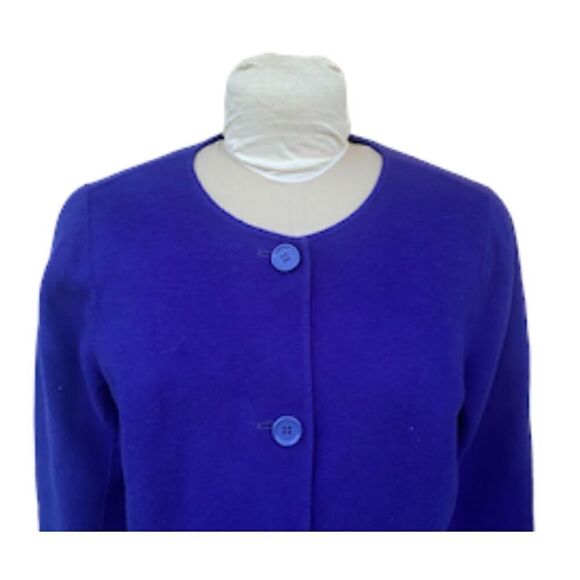 Talbots Double Face Wool Jacket Sz. 14, Pockets, Front Buttons Wool Blend - Picture 8 of 11